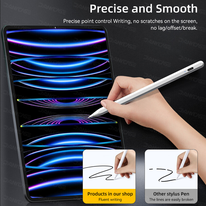 За Apple Pencil 2 за iPad Pencil 1 Bluetooth Stylus Pen Palm Rejection fit iPad Pen 2022 2021 2020 2019 2018 Stylus Pen