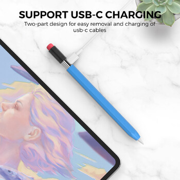 Προστατευτικό κάλυμμα σιλικόνης για Apple Pencil 3 USB C για IPad Air Ipad Pro12.9 Θήκη μολυβιών USB C Type-C Μολύβι κατά της πτώσης