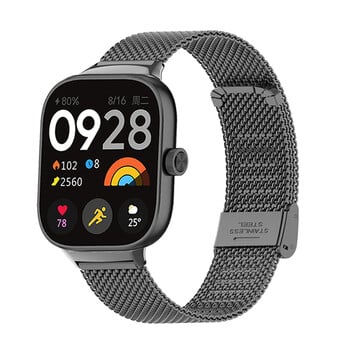 Λουράκι για Redmi Watch 4 Ζάντα ρολογιού για redmi ρολόι 4 Wristband για Xiaomi Redmi watch4 Αξεσουάρ αντικατάσταση βραχιολιού με μεταλλικό πλέγμα