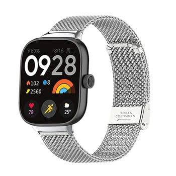 Λουράκι για Redmi Watch 4 Ζάντα ρολογιού για redmi ρολόι 4 Wristband για Xiaomi Redmi watch4 Αξεσουάρ αντικατάσταση βραχιολιού με μεταλλικό πλέγμα