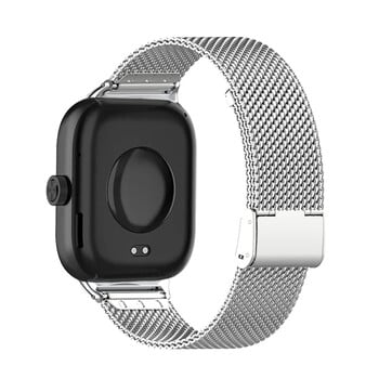 Λουράκι για Redmi Watch 4 Ζάντα ρολογιού για redmi ρολόι 4 Wristband για Xiaomi Redmi watch4 Αξεσουάρ αντικατάσταση βραχιολιού με μεταλλικό πλέγμα