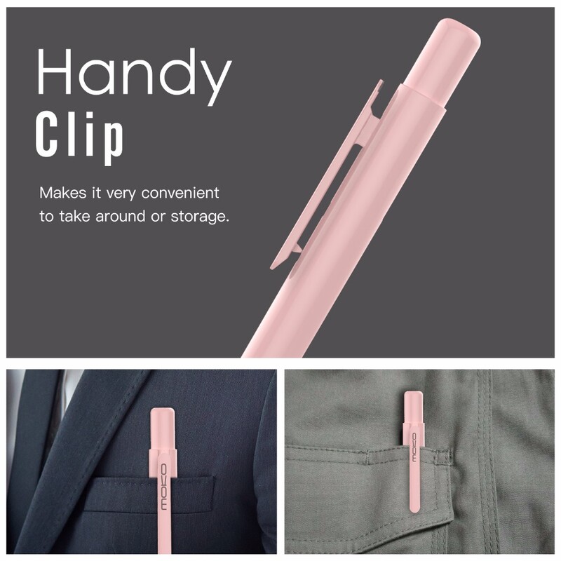 Moko zaštitna torbica za Apple Pencil, držač pernice s ugrađenom kopčom, zaštita vrha koja se može uvući, opružni gumb, čep za osiguranje