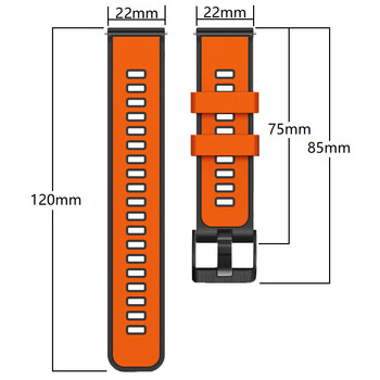 Λάντα Smart Watch 22mm για Samsung Gear S3 Frontier Classic Strap Correa For Galaxy Watch 3 Αθλητικό βραχιόλι σιλικόνης 45mm 46mm