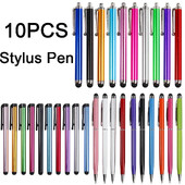 10 vnt Universalus jutiklinis ekranas Stylus Pens Talpinio ekrano rašiklis išmanusis telefono pieštukas skirtas iPad iPhone Samsung/visiems telefono planšetiniams kompiuteriams