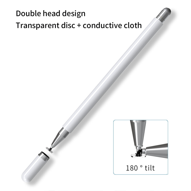 Basix Pasivna olovka Dual-head Disk Silikonska glava Svrha Stylus Slikanje Uredsko retuširanje Mobilni telefon Tablet Olovka Kapacitivna olovka
