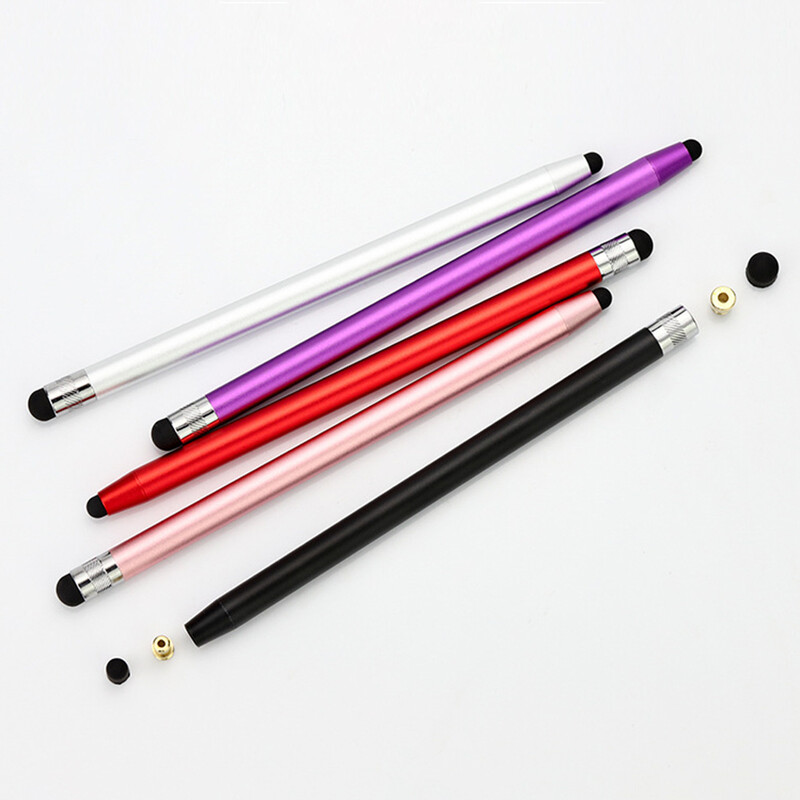 Olovka za dodirni zaslon 2 u 1 gumeni vrhovi kapacitivna olovka za telefon tablet