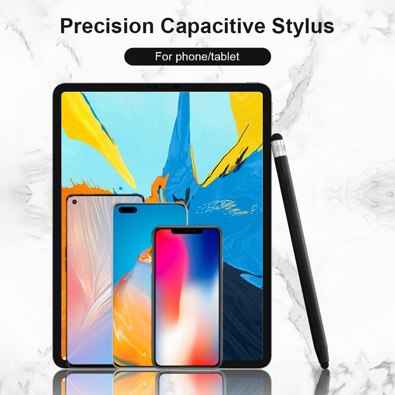 Olovka za dodirni zaslon 2 u 1 gumeni vrhovi kapacitivna olovka za telefon tablet