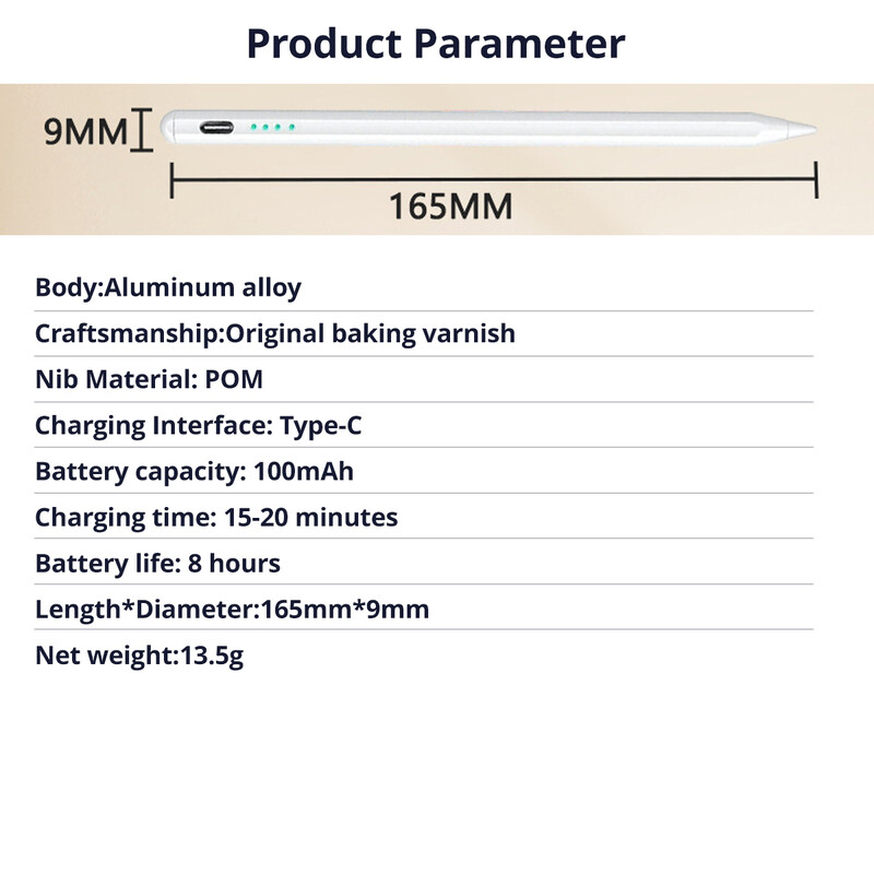 Naujas rašiklio rašiklis, skirtas IOS Android Windows talpinio ekrano jutiklinis rašiklis, skirtas iPad ios pieštuko piešinys, skirtas Huawei Xiaomi planšetiniam rašikliui