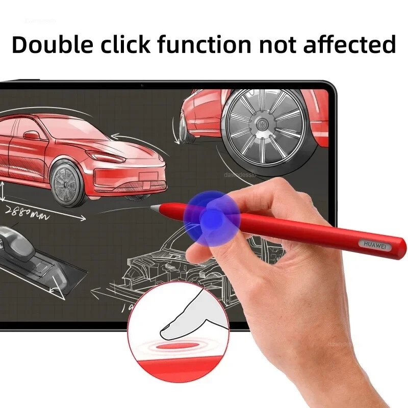 Silikoninis dėklas, skirtas Huawei M-Pencil 3/2 Stylus Pen Apsauginis dangtelis, skirtas Huawei Mate Pad Accessories MPencil 3 Case