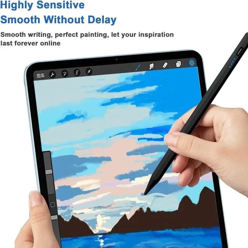 Rašikliai, skirti Samsung Galaxy Tab A9 A9+ S9FE FE+ S9+S8+S7+S7FE S6lite A7 A8 A7lite įkraunamas pakreipimo jautrumo rašiklis, skirtas iPad
