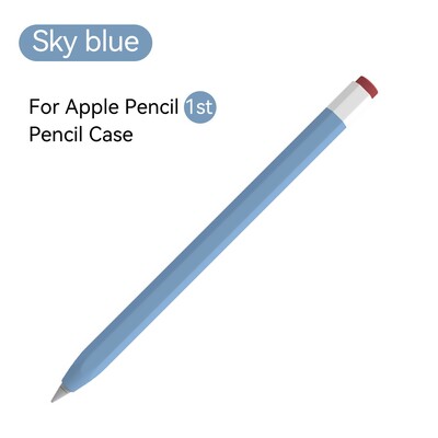 TBTIC suderinamas su Apple Pencil 1. 2 kartos dėklu Minkštas permatomas apsauginis dangtelis Silikoninis odos rašiklio dėklas Spalvingas