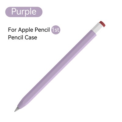 TBTIC suderinamas su Apple Pencil 1. 2 kartos dėklu Minkštas permatomas apsauginis dangtelis Silikoninis odos rašiklio dėklas Spalvingas