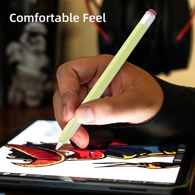 TBTIC suderinamas su Apple Pencil 1. 2 kartos dėklu Minkštas permatomas apsauginis dangtelis Silikoninis odos rašiklio dėklas Spalvingas