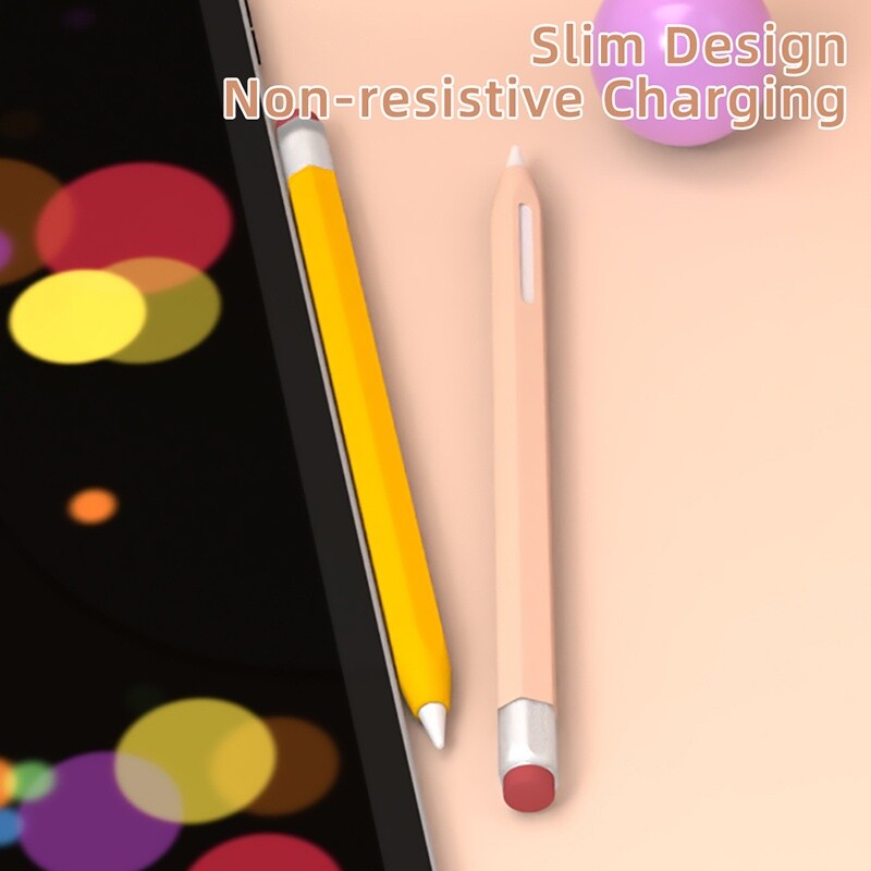 TBTIC suderinamas su Apple Pencil 1. 2 kartos dėklu Minkštas permatomas apsauginis dangtelis Silikoninis odos rašiklio dėklas Spalvingas