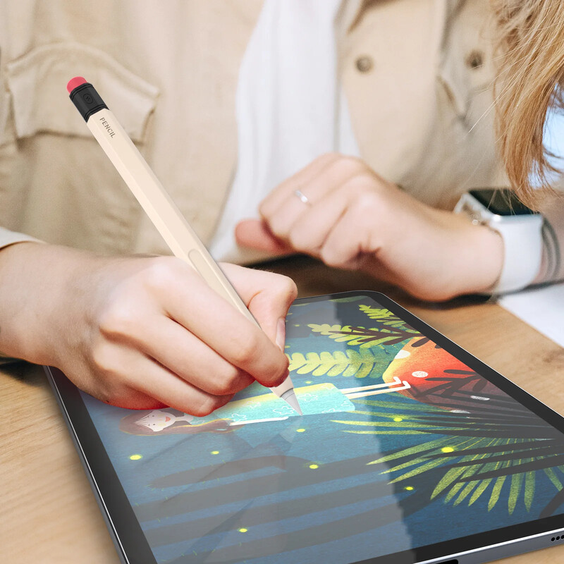 Skirtas Apple Pencil 2 pro dėklui iPad pieštuko dėklas Duotone Silicone Funda Apple Pencil Cover Suderinamas magnetinis įkrovimas