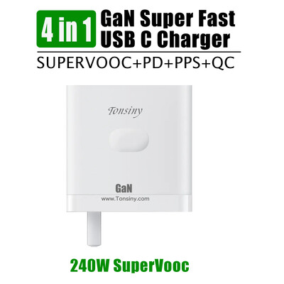 240W за OnePlus SuperVooc зарядно устройство за OPPO Realme стенен адаптер адаптер PD65W за macbook iPhone Samsung таблет PPS адаптер за пътуване