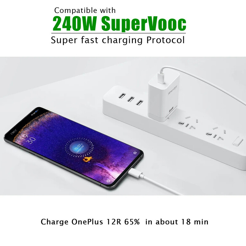 240W за OnePlus SuperVooc зарядно устройство за OPPO Realme стенен адаптер адаптер PD65W за macbook iPhone Samsung таблет PPS адаптер за пътуване