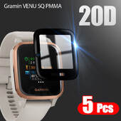 20D защитно фолио с извити ръбове за Garmin VENU SQ / Garmin VENU SQ Смарт часовник Аксесоари за мек протектор на екрана (не стъклени)
