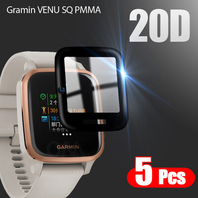 Film de protecție cu margini curbate 20D pentru Garmin VENU SQ / Garmin VENU SQ ceas inteligent Accesorii pentru ecran moale (nu sticlă)