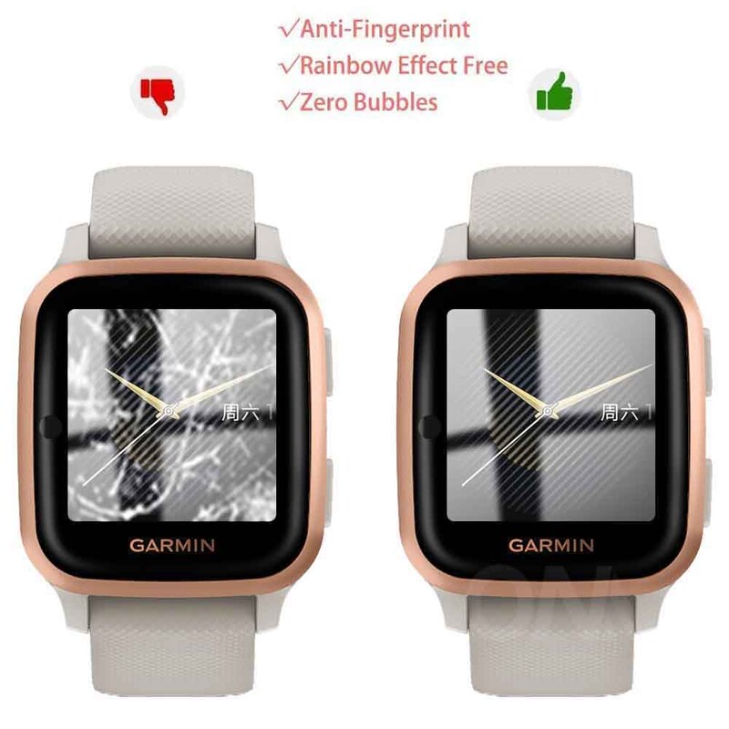 20D защитно фолио с извити ръбове за Garmin VENU SQ / Garmin VENU SQ Смарт часовник Аксесоари за мек протектор на екрана (не стъклени)