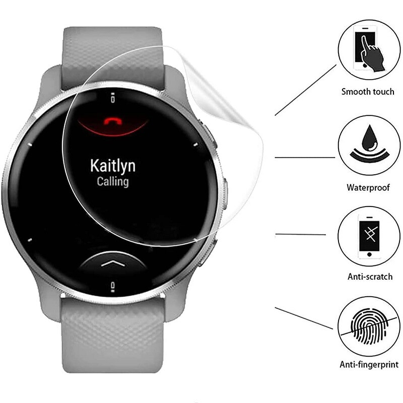 5 paketa zaštitnih mekih hidrogel folija za Garmin Vivoactive 4 / 4S / active 3 / 3 glazbene prozirne zaštite zaslona