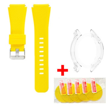 Βραχιόλι 7 σε 1 για Xiaomi Mi Smart Watch Color XMWTCL02 Sports Strap Βραχιόλι λουράκι σιλικόνης TPU Case Cover Screen Protector Flim