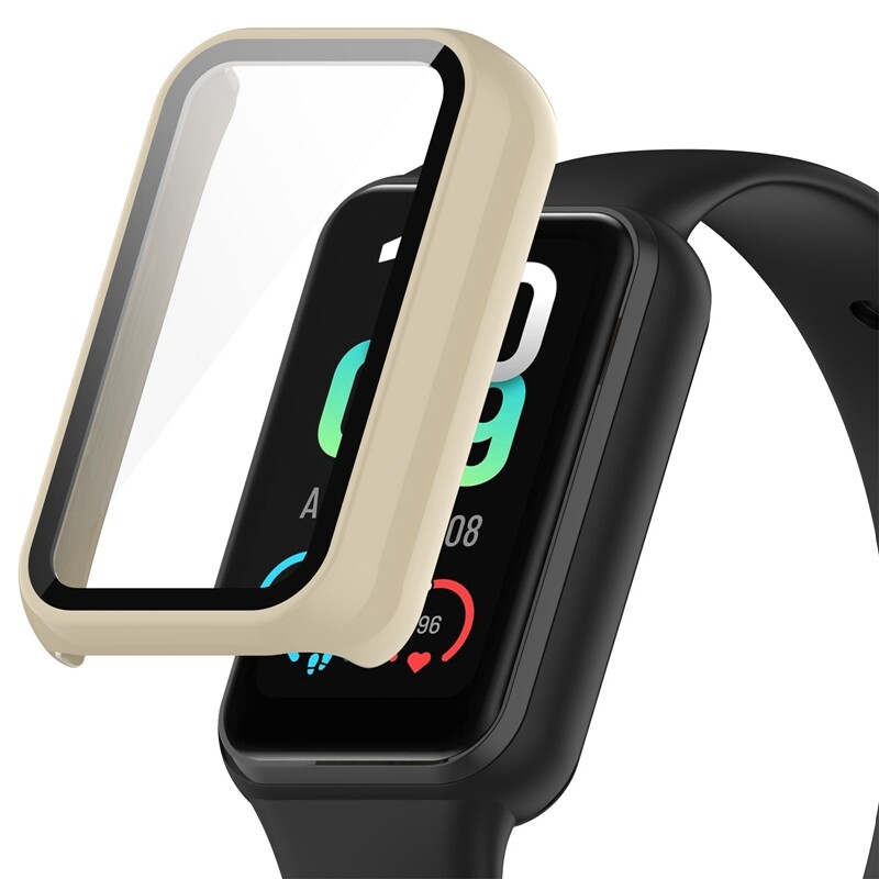 PC Case Glass за Huami Amazfit band 7 band7 Smart Band Screen Protector Full Cover Protective Shell Tempered Film Hard Edge