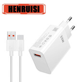 33 W USB įkroviklis Greitas įkrovimas EU/US Kištukinis sieninis įkroviklis C tipo laidas skirtas Xiaomi Redmi K30 K40 iPhone 15 greito įkrovimo telefono adapteriui