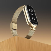 Каишка за Mi Band 9 8 Гривна за Xiaomi Smart Band 8 7 5 6 4 3 NFC Global Version Women Girls Metal Watch Band Wristband