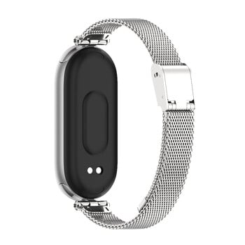 Λουράκι για Mi Band 9 8 Βραχιόλι για Xiaomi Smart Band 8 7 5 6 4 3 NFC Global Έκδοση Γυναικεία Κορίτσια Μεταλλικό λουράκι ρολογιού