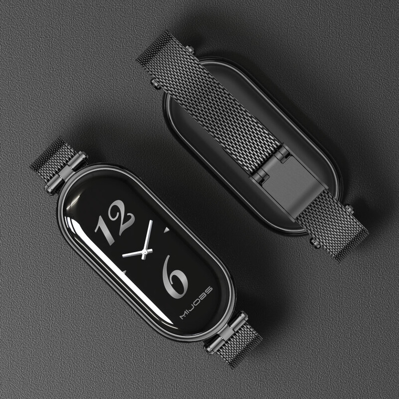 Каишка за Mi Band 9 8 Гривна за Xiaomi Smart Band 8 7 5 6 4 3 NFC Global Version Women Girls Metal Watch Band Wristband