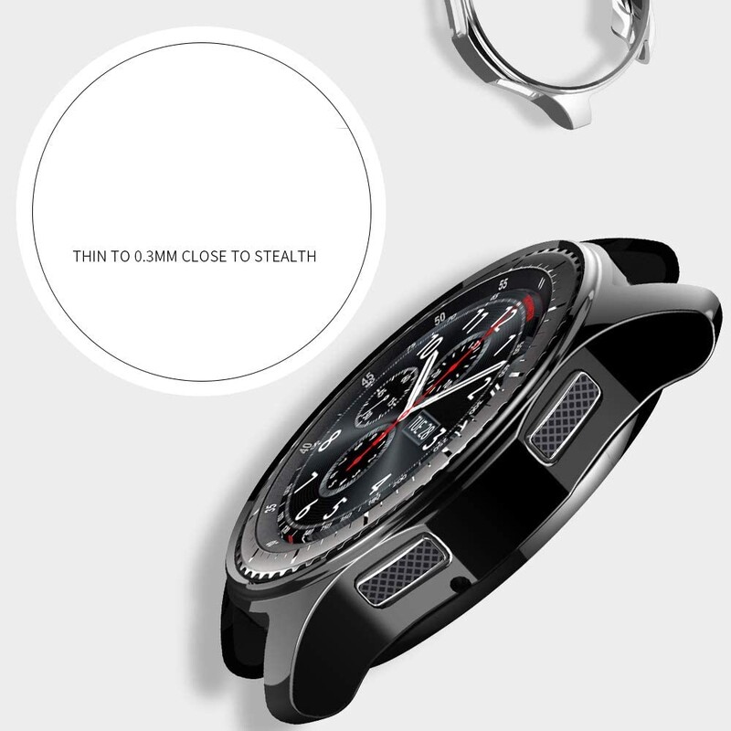 Okvir kućišta za Samsung Galaxy Watch 42mm Plated Case Mekana TPU tanka zaštita Bumper Shell Cover za Galaxy Watch 42mm SM-R810