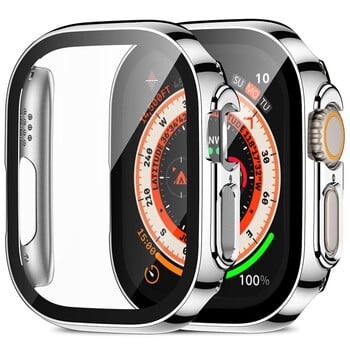 Προστατευτικό οθόνης για αξεσουάρ Apple Watch Case Ultra 2 49mm Κάλυμμα σκληρυμένο γυαλί iWatch series 9 8 SE 7 4 45mm 41mm 44mm 40mm