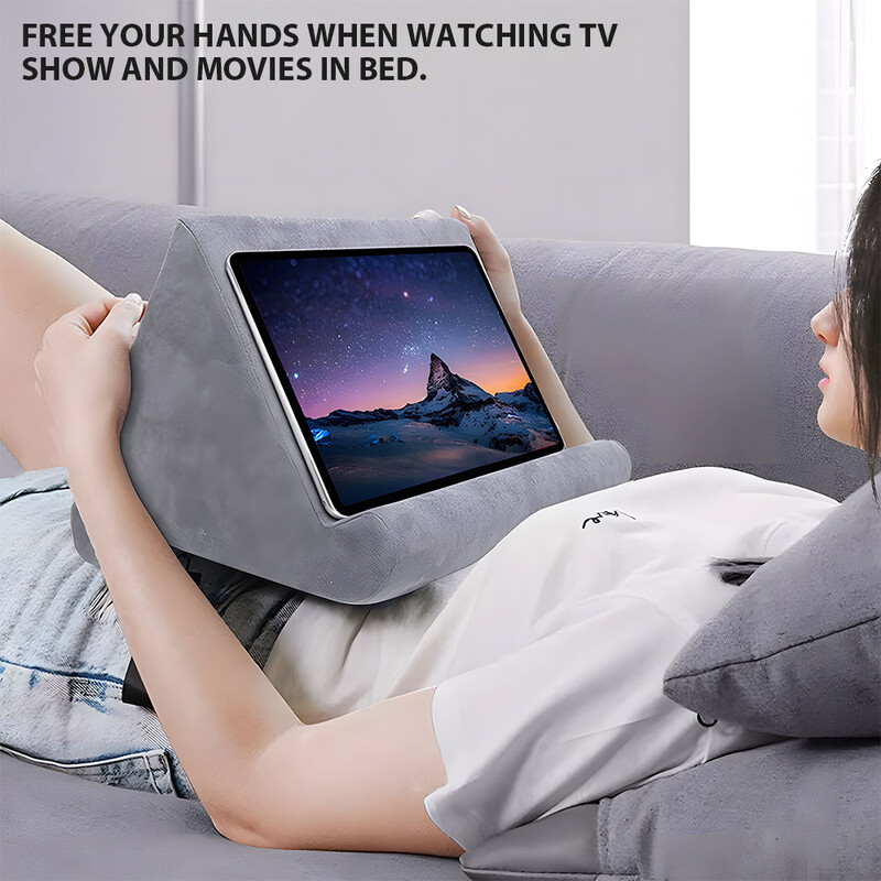 CASEPOKE Гъба възглавница държач за таблет за iPad Samsung Huawei държач за таблет държач за мобилен телефон възглавница многоъгълна стойка за четене