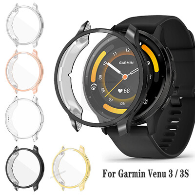 Husă de protecție TPU pentru Garmin Venu 3 / 3S Active Protector de ecran cu acoperire completă pentru ceas inteligent Accesorii pentru bara de protecție universală