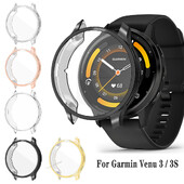 TPU zaštitna torbica za Garmin Venu 3 / 3S Active Full Coverage Screen Protector Smart Watch All-around Bumper Shell Dodaci