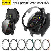 2-u-1 zaštitna torbica s kaljenim staklom za Garmin Forerunner 165 Zaštitna maska za zaslon protiv ogrebotina, navlaka za Garmin 165