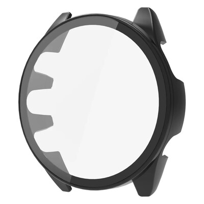 2-u-1 zaštitna torbica s kaljenim staklom za Garmin Forerunner 165 Zaštitna maska za zaslon protiv ogrebotina, navlaka za Garmin 165