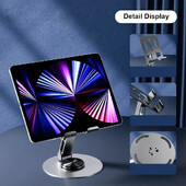 720 Rotate Držači tableta od aluminijske legure za iPad Podesivi sklopivi Lazy Desktop Live Desk Držač Nosač za stalak za mobilni telefon