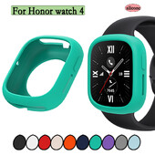 For Honor watch 4 Watch Shell Мек силиконов прозрачен калъф за защита на екрана Супер лек цветен кух капак