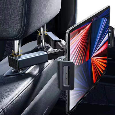 Naslon za glavu u automobilu, držač za držač tableta, kopče, 360 stupnjeva rotirajući stalak za tablet, automatski jastuk za stražnje sjedalo, telefonska podrška za iPad 4,7-12 inča