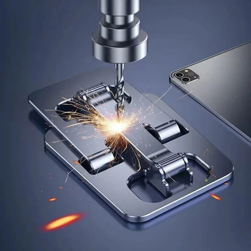 Univerzalni sklopivi držač za stolni telefon od aluminijske legure postolje za iPhone 15 14 Držač za mobitel Tablet Stolni metalni držač