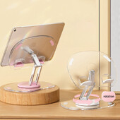 Prijenosni preklopni držač za tablet Univerzalni telefon Plastični stolni stalak Podrška za iphone/ipad/xiaomi/samsung Prozirni držači