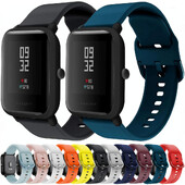20mm/22mm silikonski remen za Amazfit GTS/2/2e/GTS2 Mini/GTR 3/Pro/47mm/GTR2/2e/Stratos 2/3 Narukvica za sportski sat Amazfit Bip Band