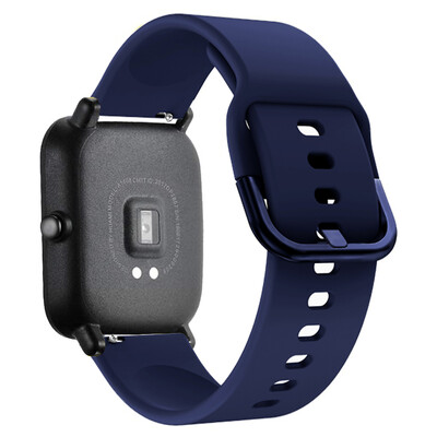 20mm/22mm silikonski remen za Amazfit GTS/2/2e/GTS2 Mini/GTR 3/Pro/47mm/GTR2/2e/Stratos 2/3 Narukvica za sportski sat Amazfit Bip Band