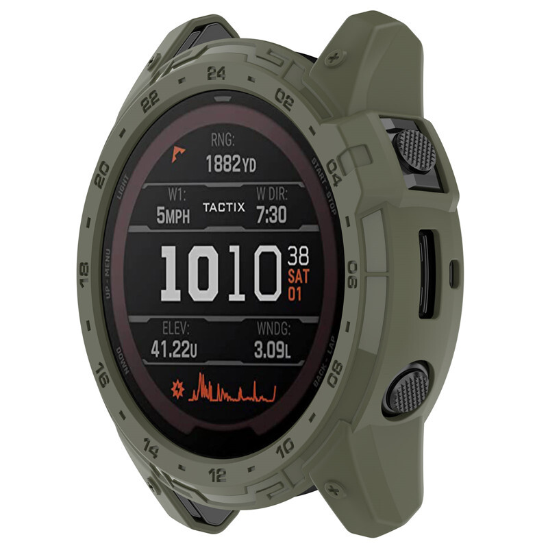 За Garmin Tactix 7 Pro Enduro 2 Fenix 7X Case TPU броня Защитен капак на обвивката Порт за зареждане Прахоустойчив щепсел