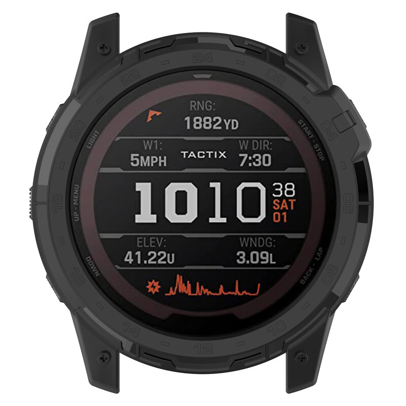 За Garmin Tactix 7 Pro Enduro 2 Fenix 7X Case TPU броня Защитен капак на обвивката Порт за зареждане Прахоустойчив щепсел