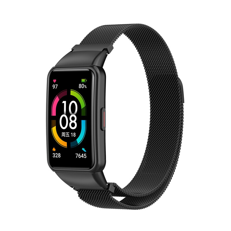 Cureaua cu buclă magnetică Milan pentru Huawei Honor Band 6 5 4 Brățară de mână Correa pentru Huawei Band 6 Pro Curea de ceas din metal milanez