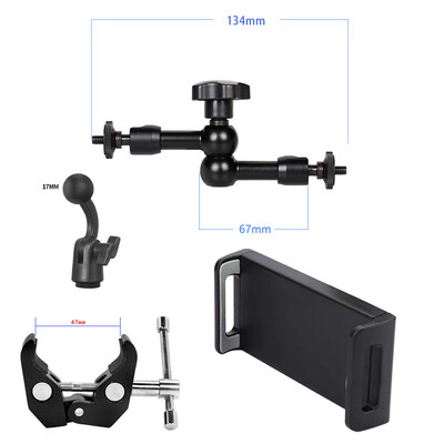 4-12.9 inčni držač tableta za automobil Magic Arm Stezaljka s 1/4 adapterom za iPad Naslonac za stražnje sjedalo Telefon Dodaci za tablete u automobilu