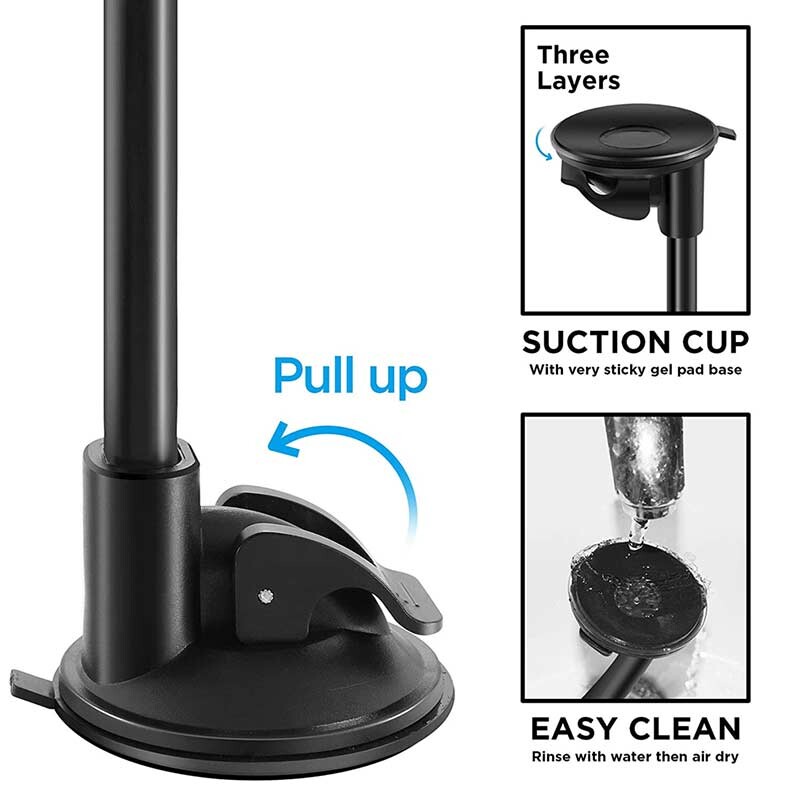 Držač tableta u automobilu Duga ruka Vakumski nosač za iPad Pro Air 4-13'' Xiaomi Tablet SUV Kamion Dizalo vozila Uber Prozor vjetrobranskog stakla